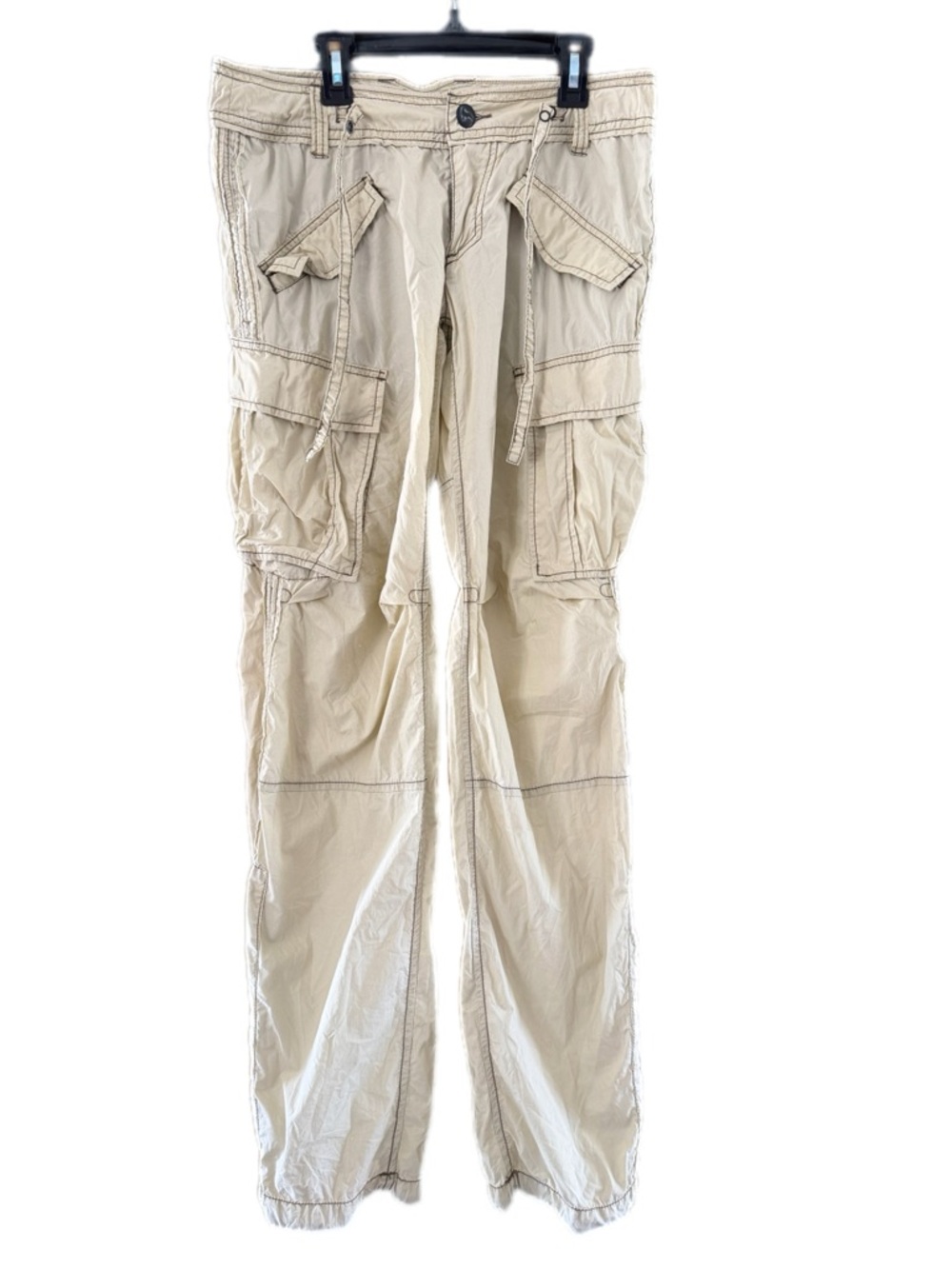 Free People Vintage Cargo pants Tan size 6 - Picture 3 of 14